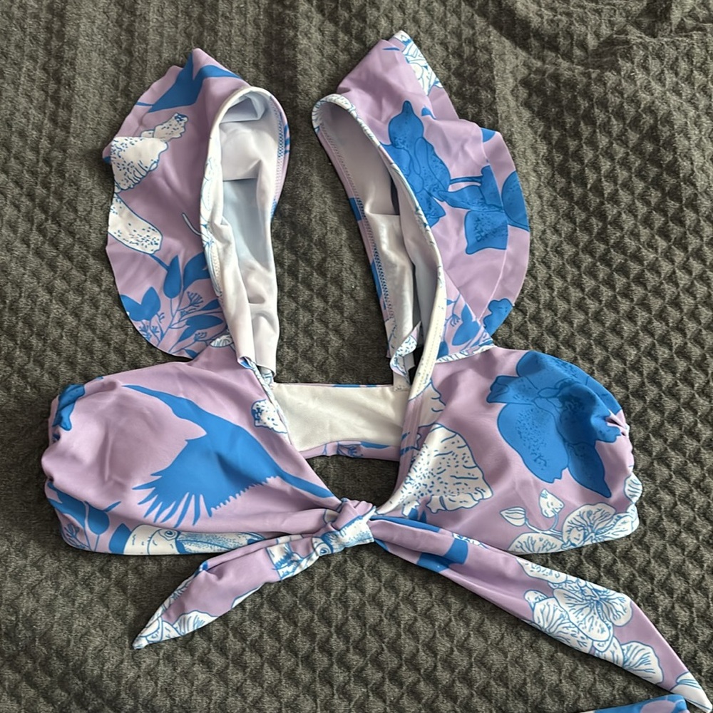 SHEIN Floral Print Two Piece Bathing suit - Picture 2 of 5